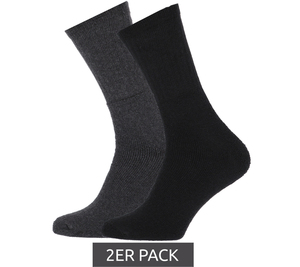 2er Pack STAPP Mega Thermo-Socken Baumwoll-Strümpfe Schwarz/Grau