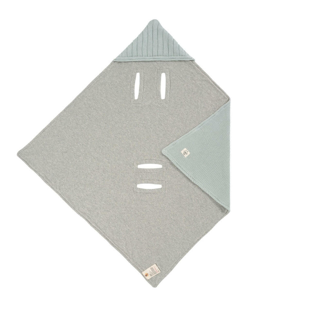 Bild 1 von Lässig EINSCHLAGDECKE Grau, Mintgrün
