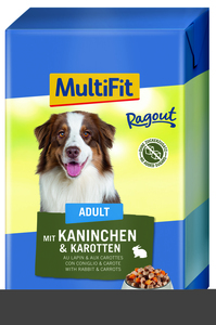 MultiFit Adult in Ragout 12 x 475 g Kaninchen & Karotten