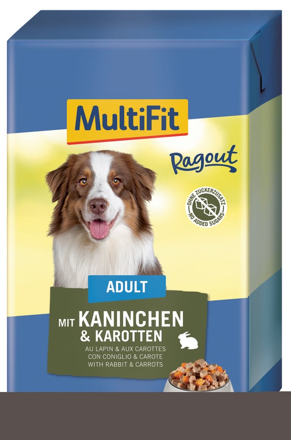 Bild 1 von MultiFit Adult in Ragout 12 x 475 g Kaninchen & Karotten