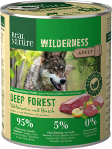 REAL NATURE WILDERNESS Adult Deep Forest Wildschwein mit Hirsch 24x800 g