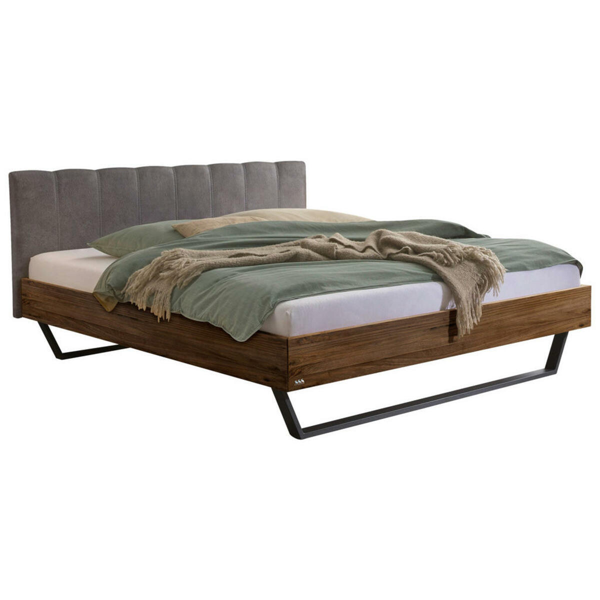 Bild 1 von Hasena BETT Anthrazit, Nussbaum