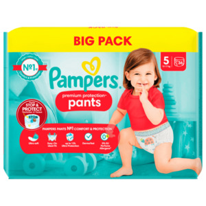 Pampers Premium Protection Pants Gr.5 12-17kg Big Pack 36 Stück