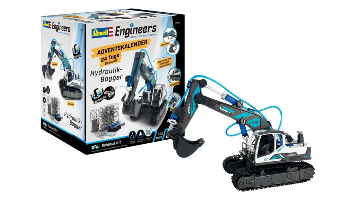 Bild 1 von Revell 01054 - Adventskalender Engineers Hydraulischer Bagger