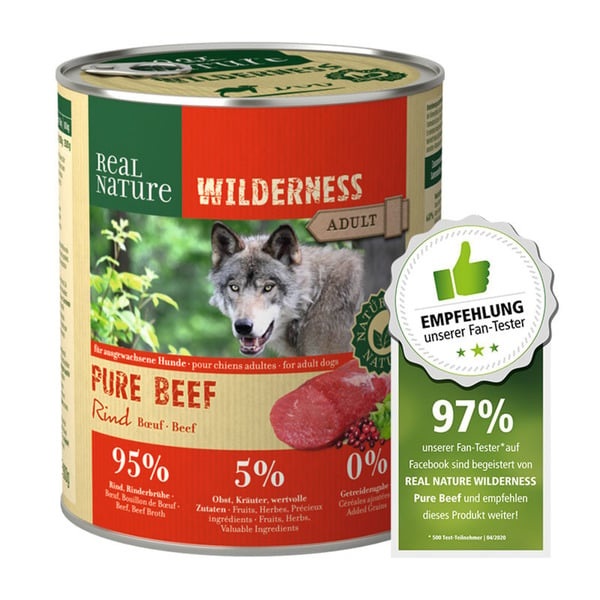 Bild 1 von REAL NATURE WILDERNESS Adult Pure Beef 12x800 g