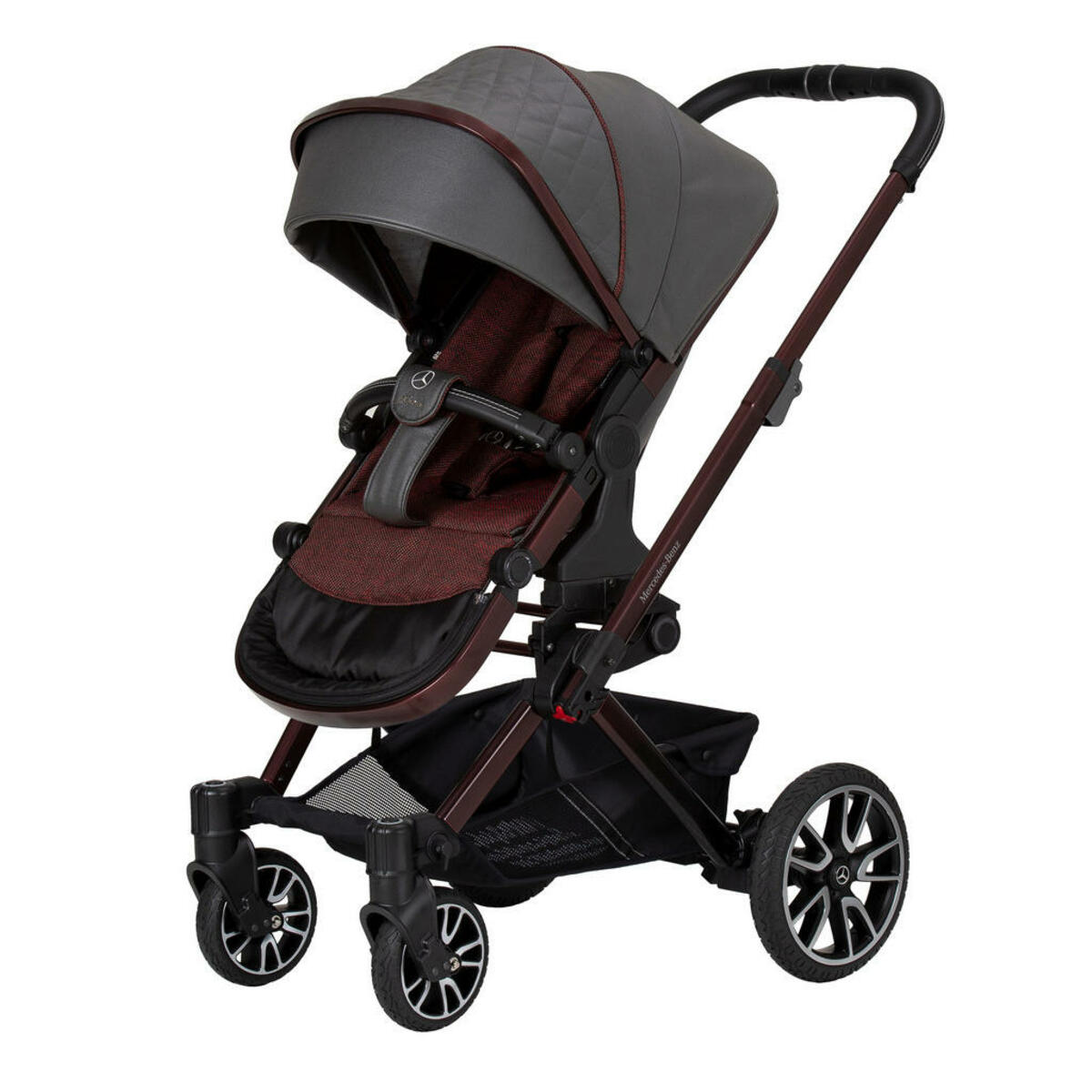 Bild 1 von Hartan KINDERWAGEN Dunkelgrau, Dunkelrot