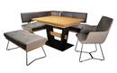 Bild 2 von KOINOR - Eckbank Dinning System in anthrazit, Metallkufen Gestell in schwarz matt