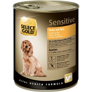 SELECT GOLD Sensitive Junior Huhn & Reis 24x800 g