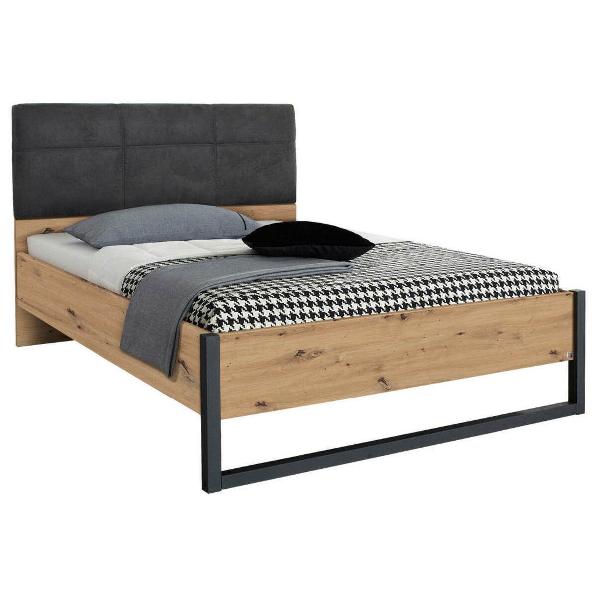Bild 1 von Rauch Möbel BETT Anthrazit, Graphit, Eiche Artisan