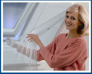 Insekten-Schutz für Dachfenster weiß, 90 x 150 cm