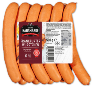 UNSERE HAUSMARKE Frankfurter Würstchen*