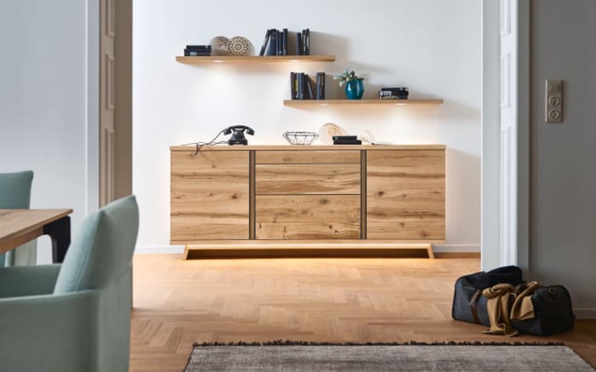 Bild 3 von VENJAKOB - Sideboard Barola in Eiche rustico hell furniert