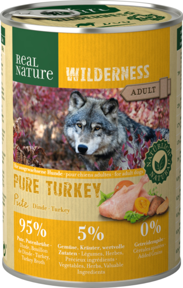 Bild 1 von REAL NATURE WILDERNESS Adult Pure Turkey 12x400 g