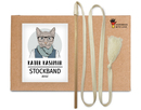 Bild 1 von Kater Kasimir Premium Katzenspielzeug aus Buchenholz mit Baumwollband (weiss)