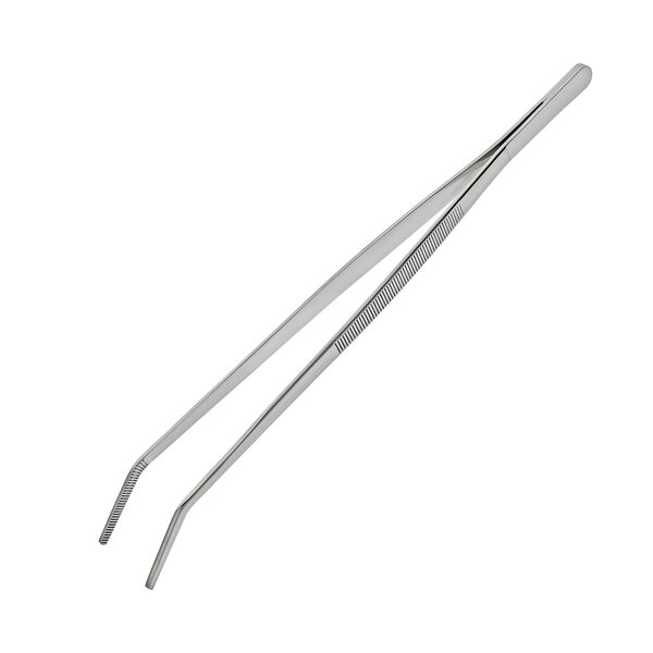 Pinzette Fini Da Cucina, 30,5 Cm E 25,4 Cm, In Acciaio Inox, Pinzette