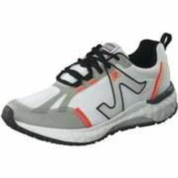 DOCKERS Herren Sneaker Zane - Weiß/Natur/Schwarz | Retro Design Mit Gepolstertem Fußbett | 42 EU