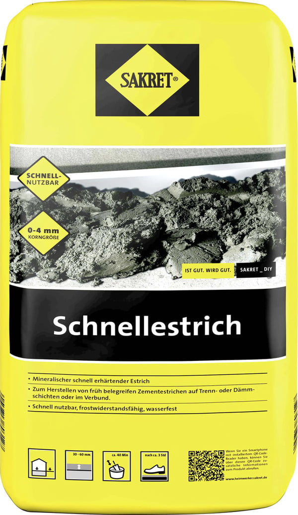 Bild 1 von Sakret Schnellestrich 30 kg Sack