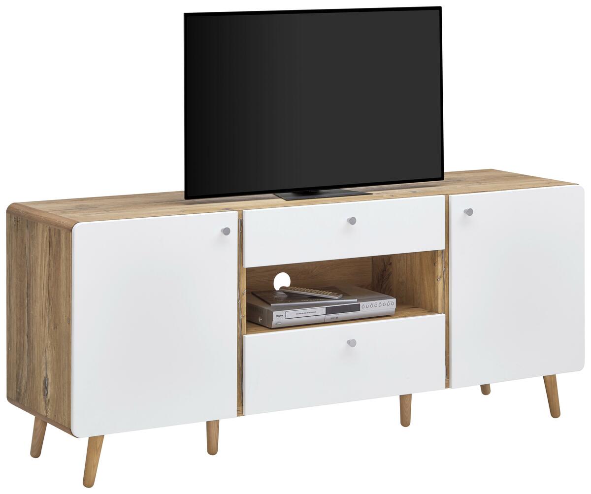 Bild 1 von Lowboard Ronda in Weiß/Eichefarben