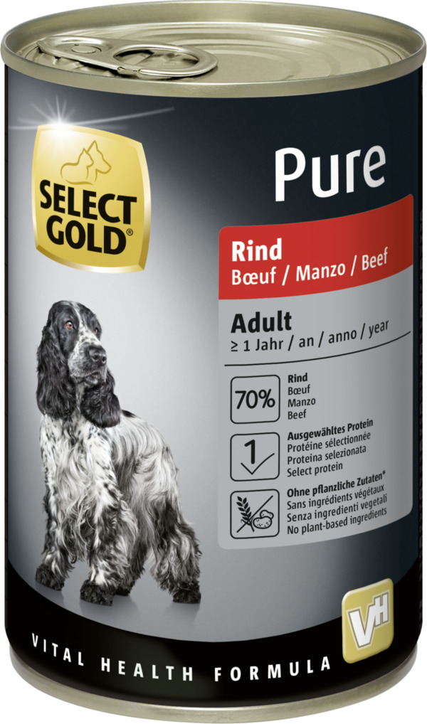 Bild 1 von SELECT GOLD Pure Adult Rind 12x400 g