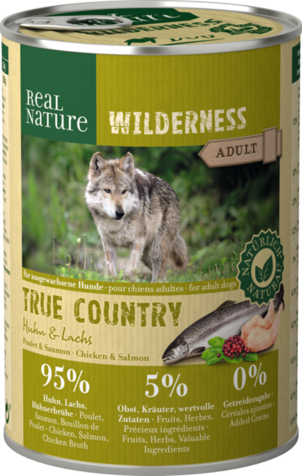 Bild 1 von REAL NATURE WILDERNESS Adult True Country Huhn & Lachs 12x400 g