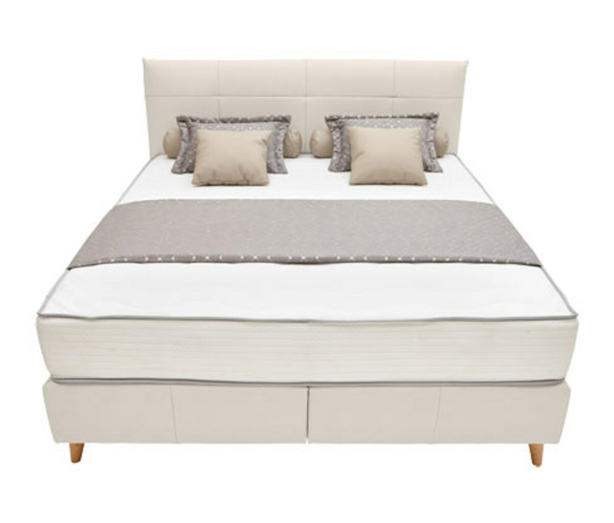 Bild 1 von Boxspringbett »Milla«, ca. 160 x 200, cremebeige