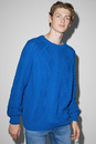 Bild 1 von C&A Pullover-Zopfmuster, Blau, Größe: XS
