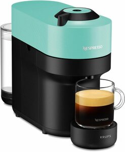 Nespresso Kapselmaschine Vertuo Pop XN9204 von Krups, 560 ml Kapazität, aut. Kapselerkennung, One-Touch, 4 Tassengrößen