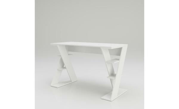 Bild 1 von Schreibtisch weiß Maße (cm): B: 120 H: 75 Tische