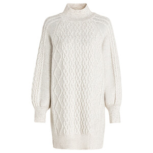 Damen Strickkleid mit Zopfmuster