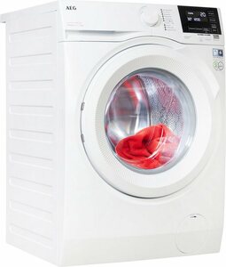 AEG Waschmaschine 6000 LR6F60400, 10 kg, 1400 U/min, ProSense® Mengenautomatik​ - spart bis 40% Zeit, Wasser und Energie
