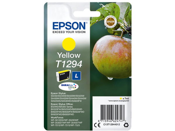 Bild 1 von EPSON Original Tintenpatrone Gelb (C13T12944012)