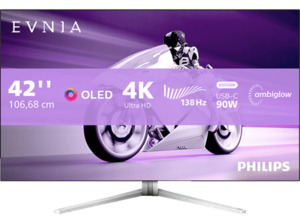 PHILIPS Evnia 42M2N8900/00 41,54 Zoll UHD 4K Gaming Monitor (0,1 ms Reaktionszeit, 138 Hz)