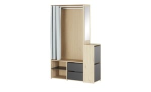 Kompaktgarderobe  Tisaleo holzfarben Maße (cm): B: 128 H: 197,5 T: 40,25 Flur- & Dielenmöbel