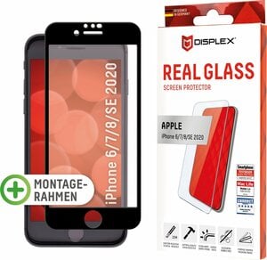Displex DISPLEX Real Glass Panzerglas für Apple iPhone 6/7/8/SE(2020) (4,7) für Apple iPhone 6, Apple iPhone 7, Apple iPhone 8, Apple iPhone SE 2020, Displayschutzglas