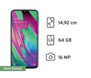 Bild 1 von Samsung Galaxy A40 schwarz (Refurbished)