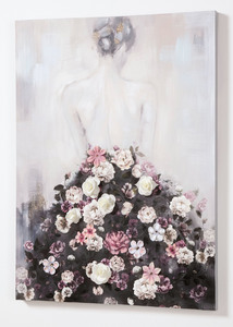 Bild Frau mit Blumenkleid