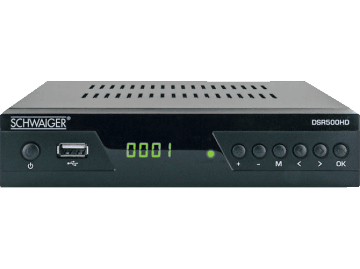Bild 1 von SCHWAIGER DSR 500 HD Receiver (DVB-S2, Schwarz)