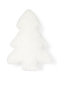 C&A Weihnachts-Kissen-47 x 33 cm-Tannenbaum, Weiß, Größe: 1 size