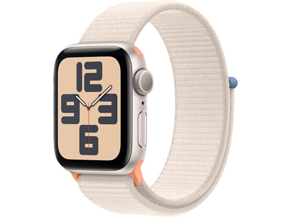 Bild 1 von APPLE Watch SE (2023) GPS 40 mm Smartwatch Aluminium Textil Carbon Neutral, 130-200 mm, Polarstern