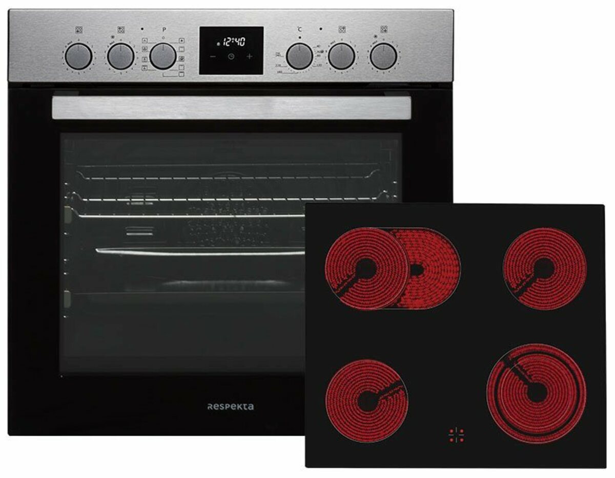Bild 1 von RESPEKTA Elektro-Herd-Set HS3000-33, mit 2-fach-Teleskopauszug