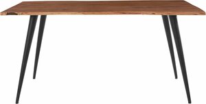 HELA Baumkantentisch, Massivholz, 26mm Tischplattenstärke, in verschiedenen Größen