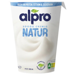 Alpro Joghurtalternative Natur oder Natur ohne Zucker