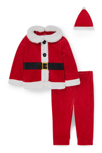 C&A Baby-Weihnachts-Outfit-3 teilig, Rot, Größe: 68