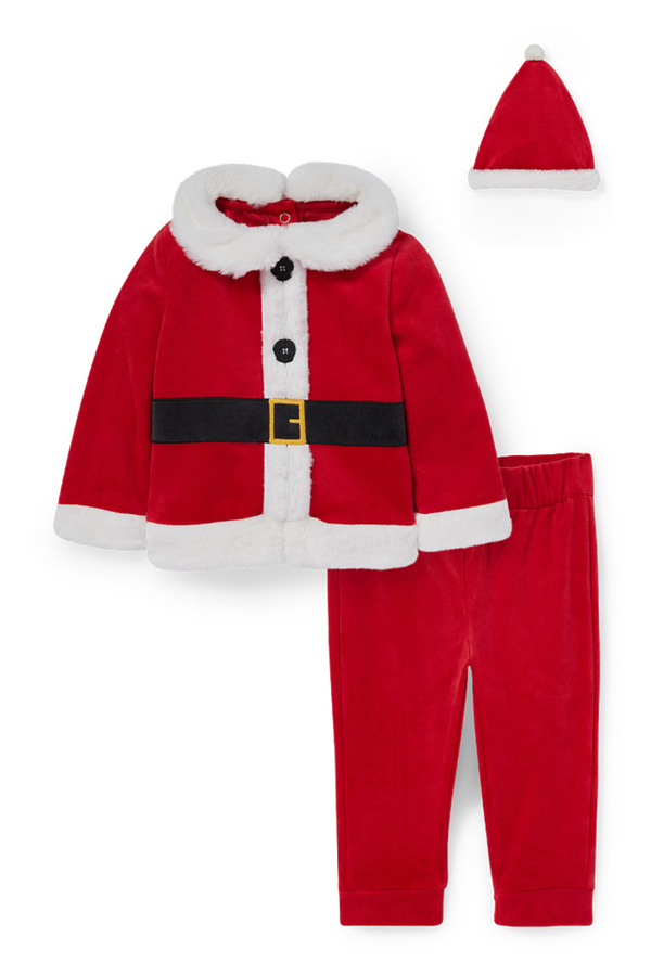 Bild 1 von C&A Baby-Weihnachts-Outfit-3 teilig, Rot, Größe: 68