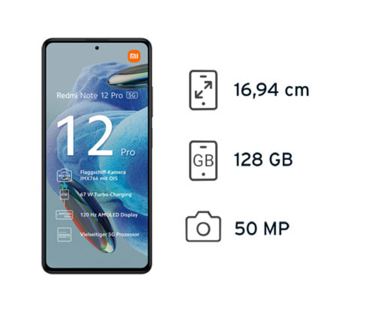 Bild 1 von Xiaomi Redmi Note 12 Pro 5G 6GB 128GB schwarz