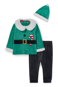 C&A Elf-Baby-Weihnachts-Outfit-3 teilig, Grün, Größe: 68