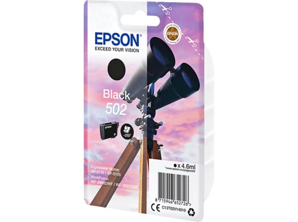 Bild 1 von EPSON 502 INK Schwarz (C13T02V14010)