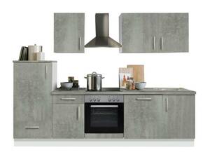 Menke Küchen Küchenblock White Premium 280, Holznachbildung