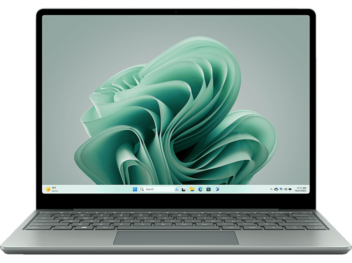 Bild 1 von MICROSOFT Surface Laptop Go 3, Notebook mit 12,45 Zoll Display Touchscreen, Intel® Core™ i5 Prozessor, 16 GB RAM, 256 SSD, Salbei