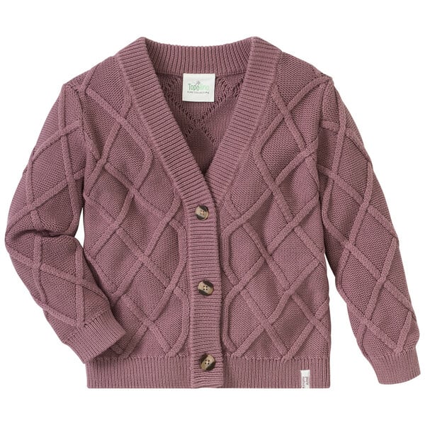 Bild 1 von Mädchen Strickjacke mit Zopfstrickmuster